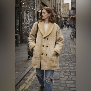 Vintage Sheepskin Coat Made in Canada